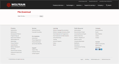 Desktop Screenshot of download.wolfram.com