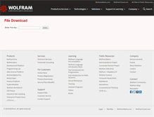 Tablet Screenshot of download.wolfram.com