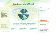 Tablet Screenshot of mathworld.wolfram.com