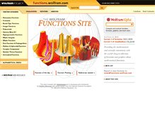 Tablet Screenshot of functions.wolfram.com