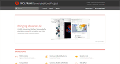 Desktop Screenshot of demonstrations.wolfram.com